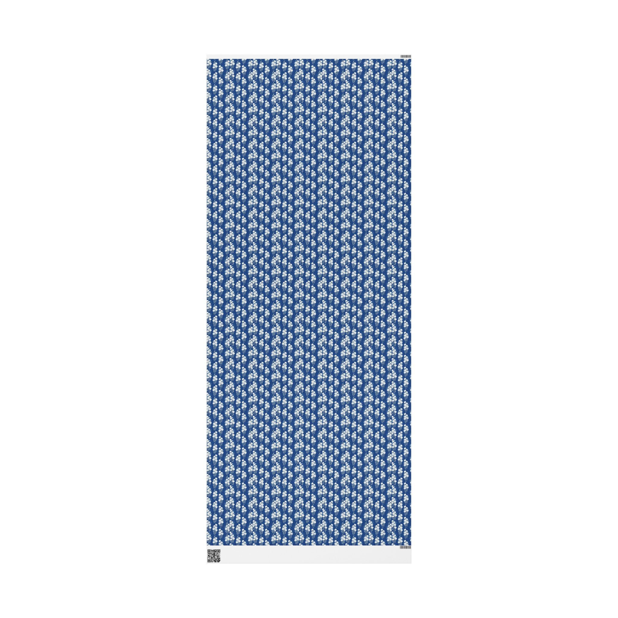 White Rose Cascade Pattern — African American Gift Wrap by Family Wrap Co.