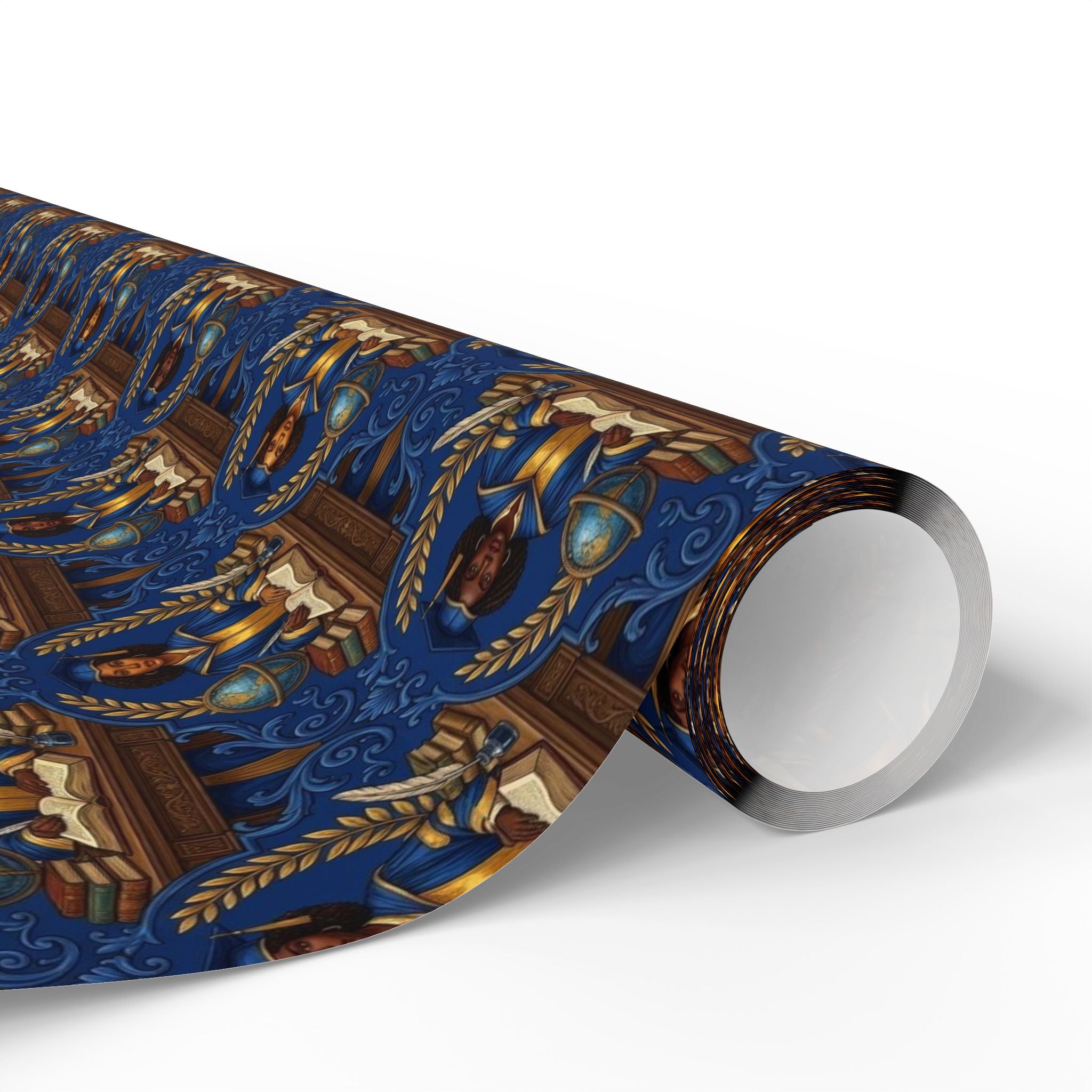 Blue Gold Legacy Scholars Wrapping Paper — Family Wrap Co.