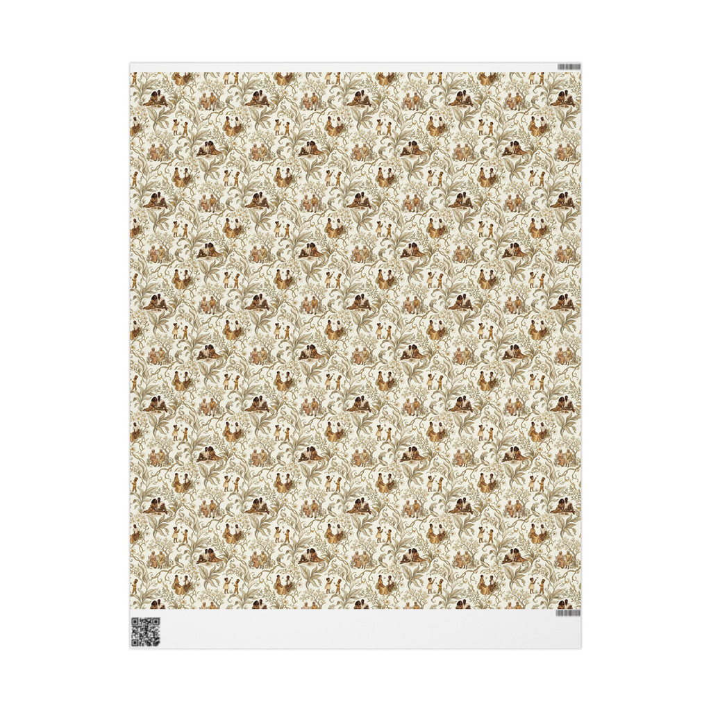 Golden Botanical Green & Gold Wrapping Paper — Family Wrap Co.