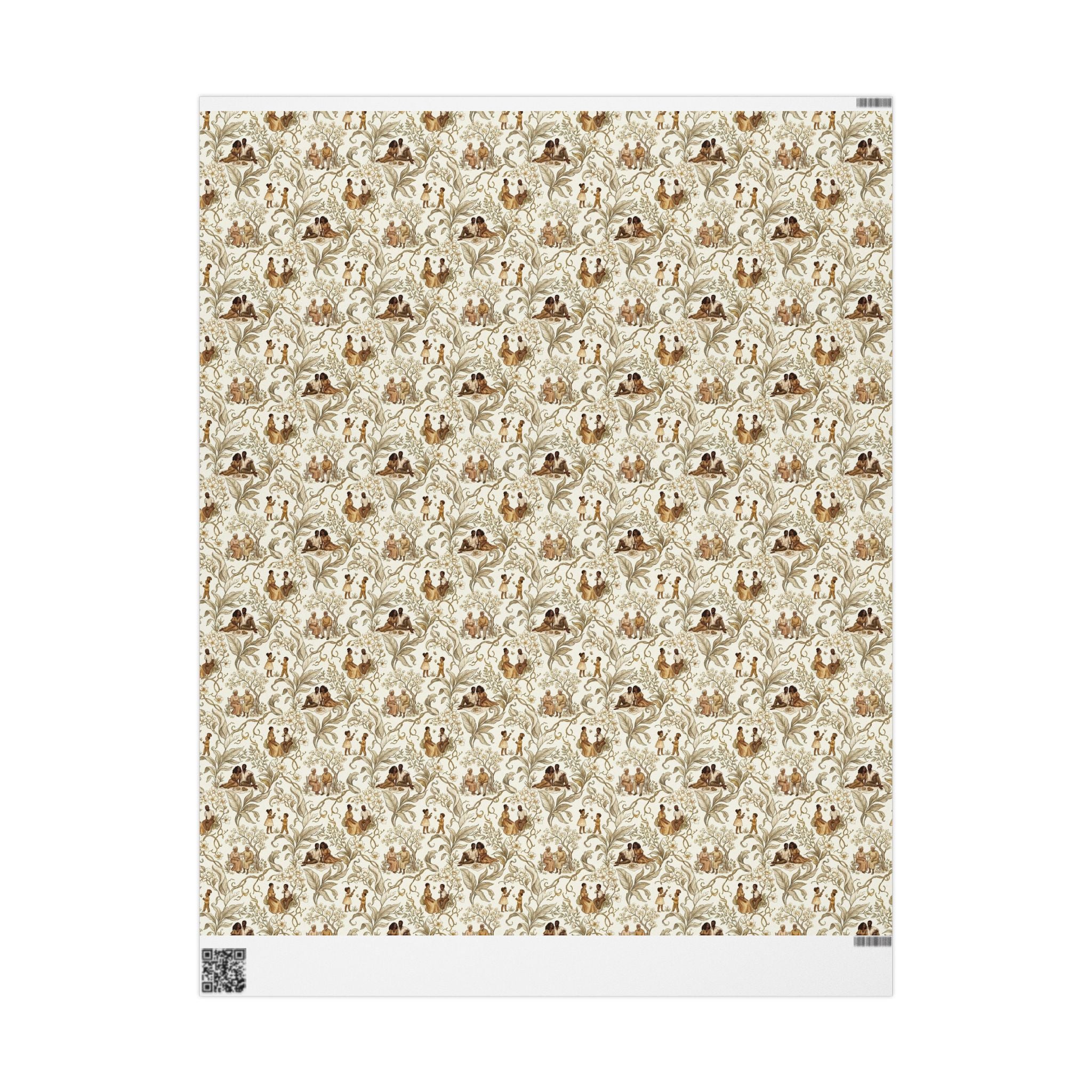 Golden Botanical Green & Gold Wrapping Paper — Family Wrap Co.