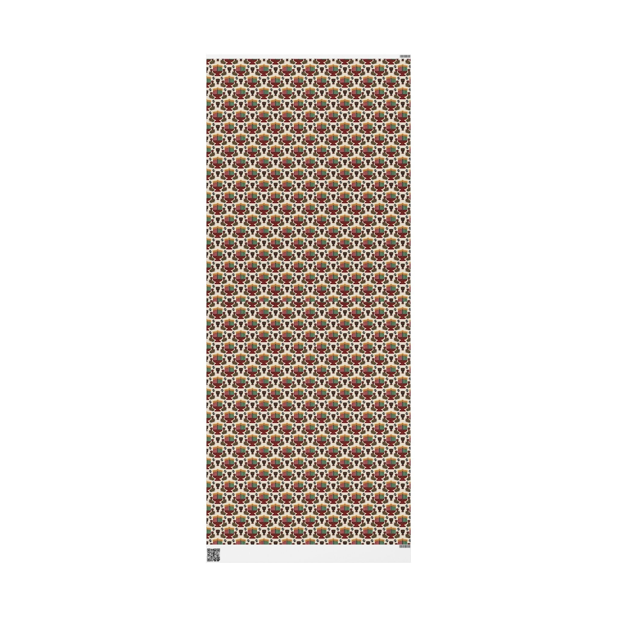 Kinara Kwanzaa Celebration Pattern — African American Gift Wrap by Family Wrap Co.