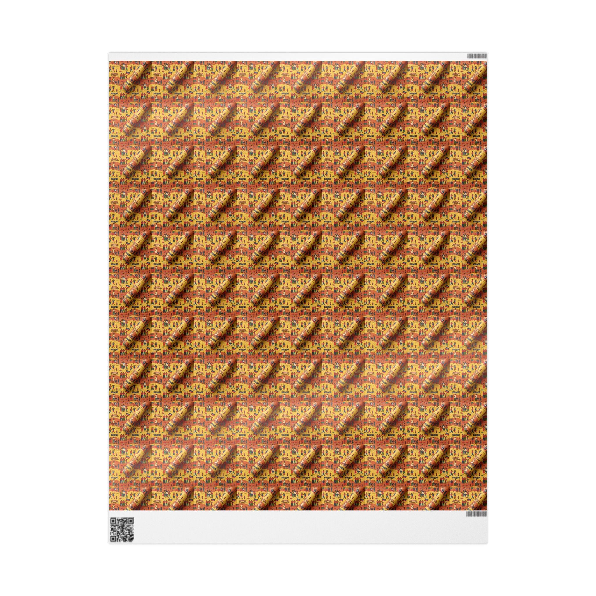 Freedom Day Jubilee Pattern — African American Gift Wrap by Family Wrap Co.