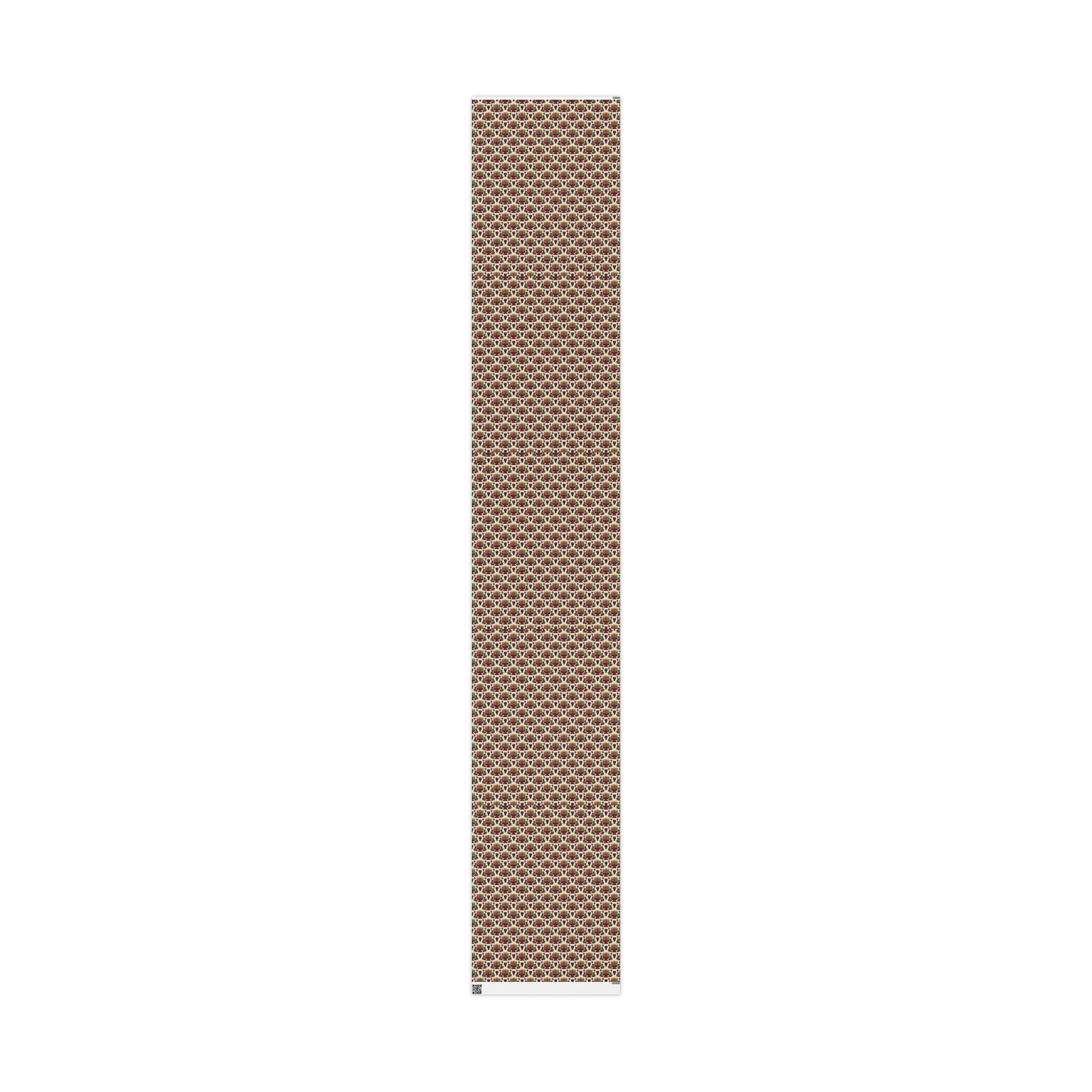 Kinara Kwanzaa Celebration Pattern — African American Gift Wrap by Family Wrap Co.