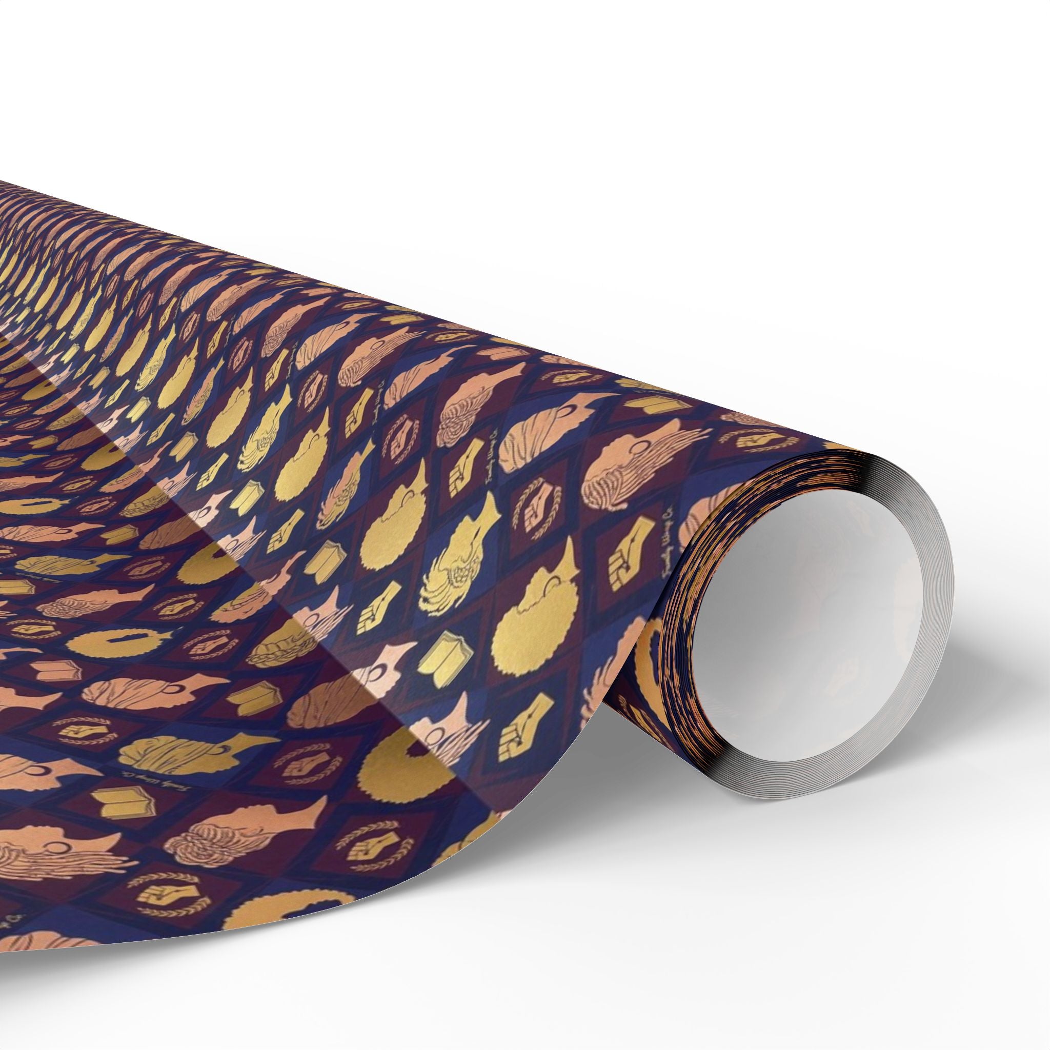 Icons of Greatness Silhouette Pattern — African American Gift Wrap by Family Wrap Co.