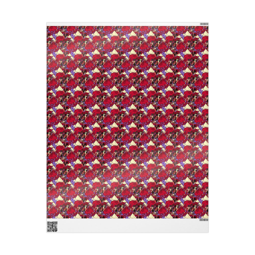 Crimson & Cream Heritage Family Wrap — African American Gift Wrap by Family Wrap Co.