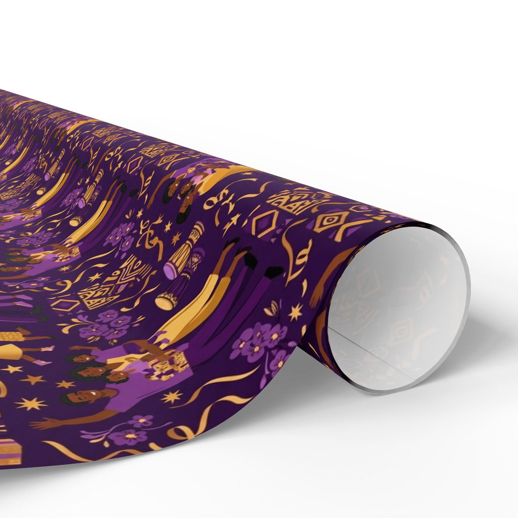 Purple & Gold Family Jubilee Wrapping Paper — Family Wrap Co.