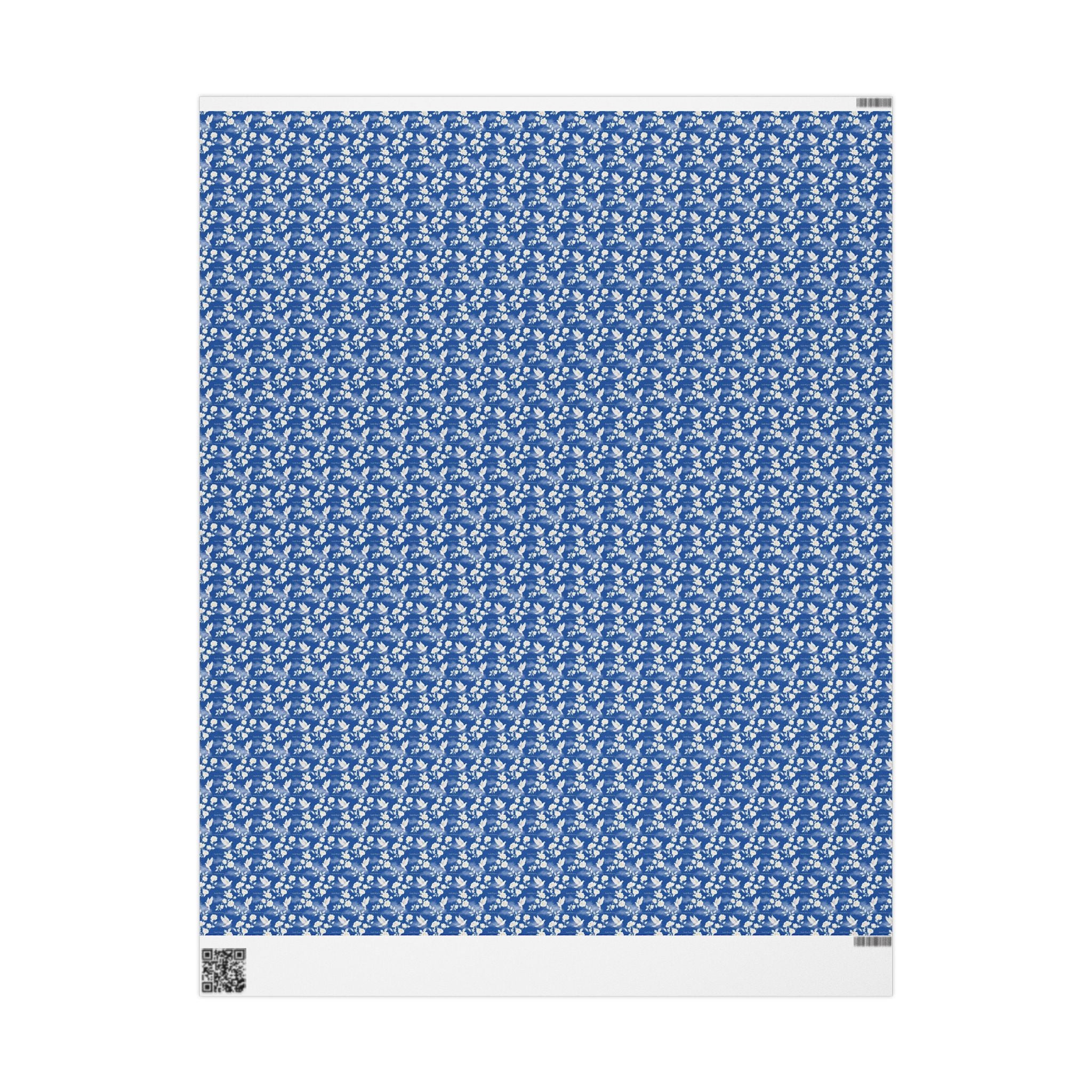 Dove & White Rose Grace Pattern — African American Gift Wrap by Family Wrap Co.