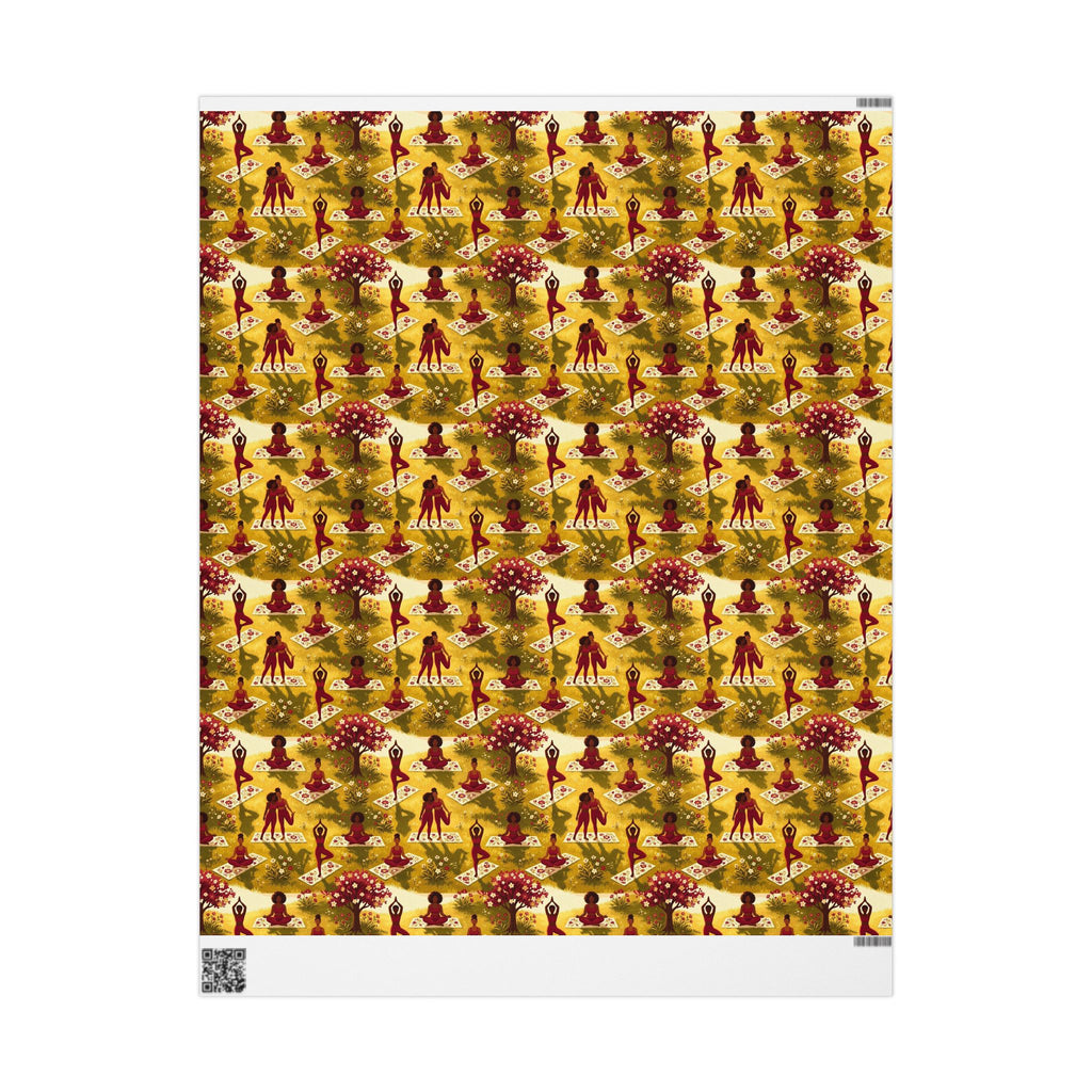 Golden Hour Yoga in the Park Wrapping Paper — Family Wrap Co.