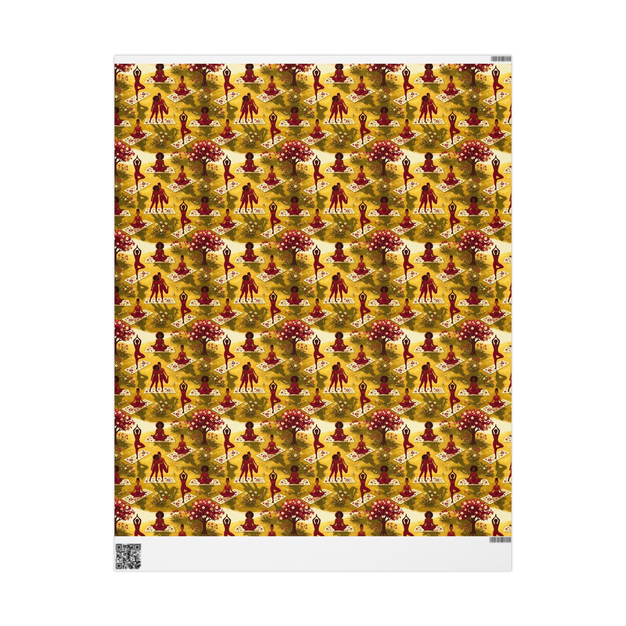 Golden Hour Yoga in the Park Wrapping Paper — Family Wrap Co.