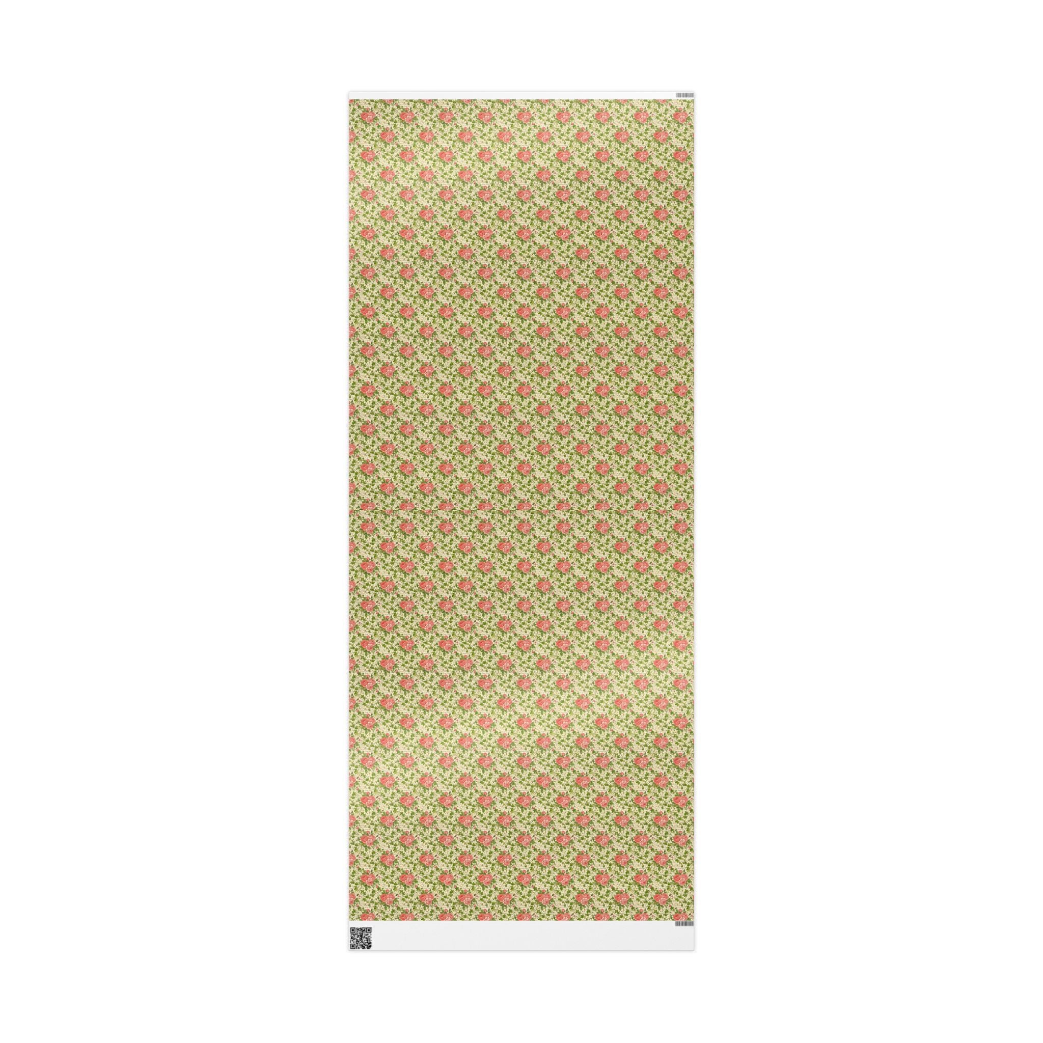 Pink & Green Pearl Garden Pattern — African American Gift Wrap by Family Wrap Co.