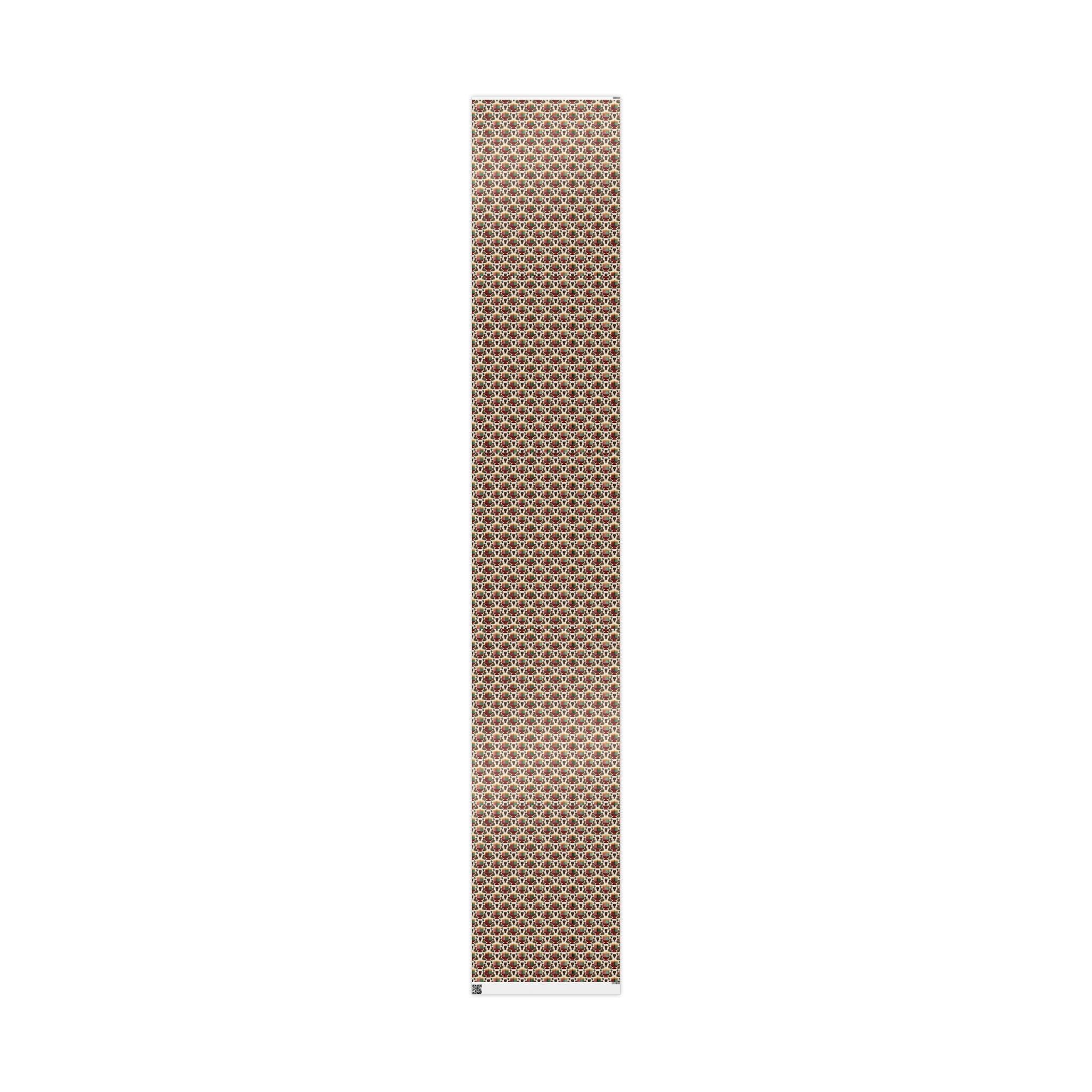 Kinara Kwanzaa Celebration Pattern — African American Gift Wrap by Family Wrap Co.